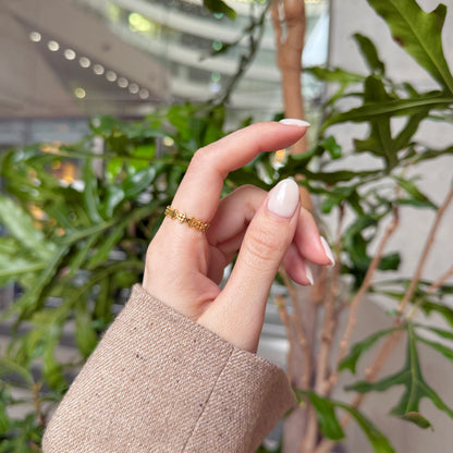 Brass plain ring 59