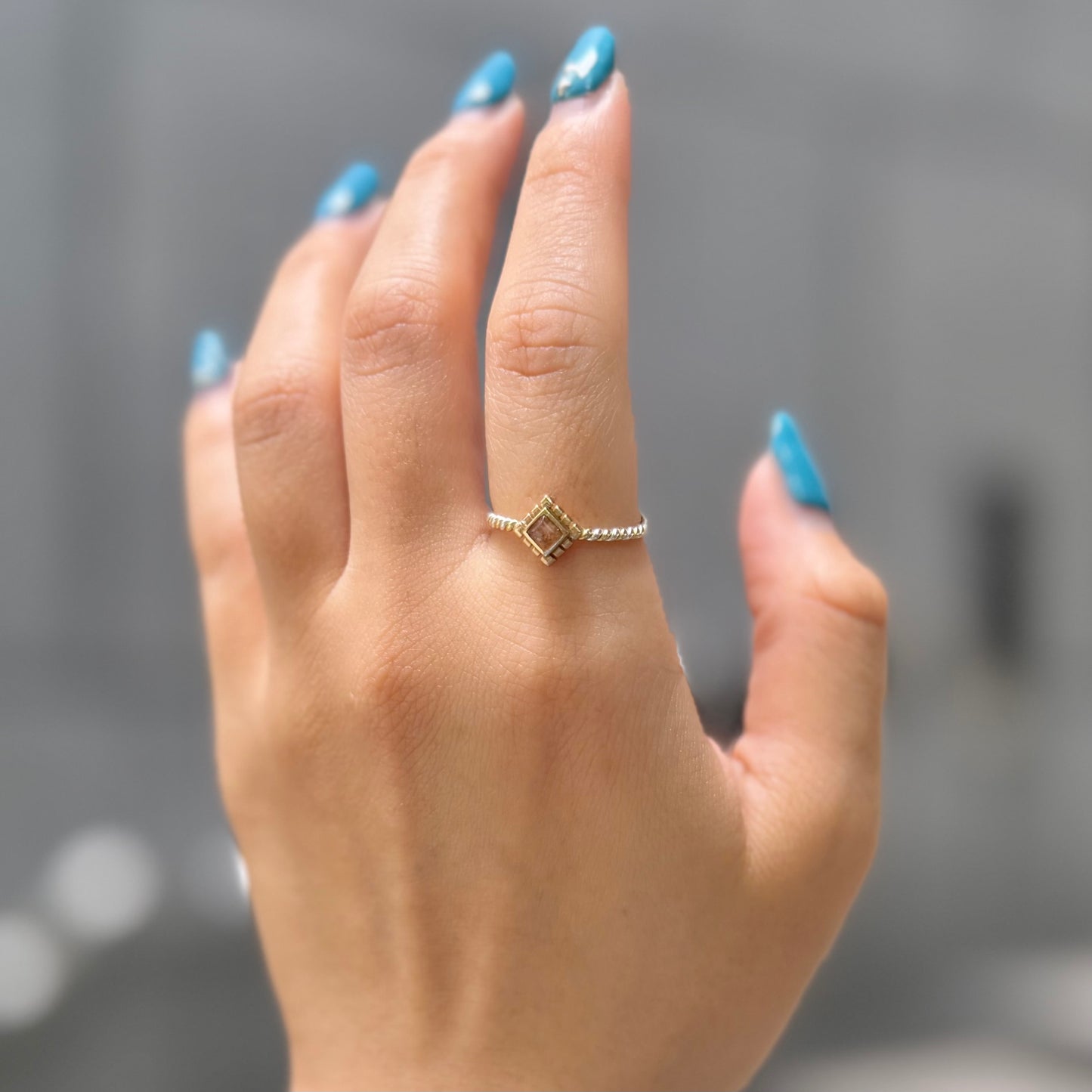 Silver925×Brass petit ring 5