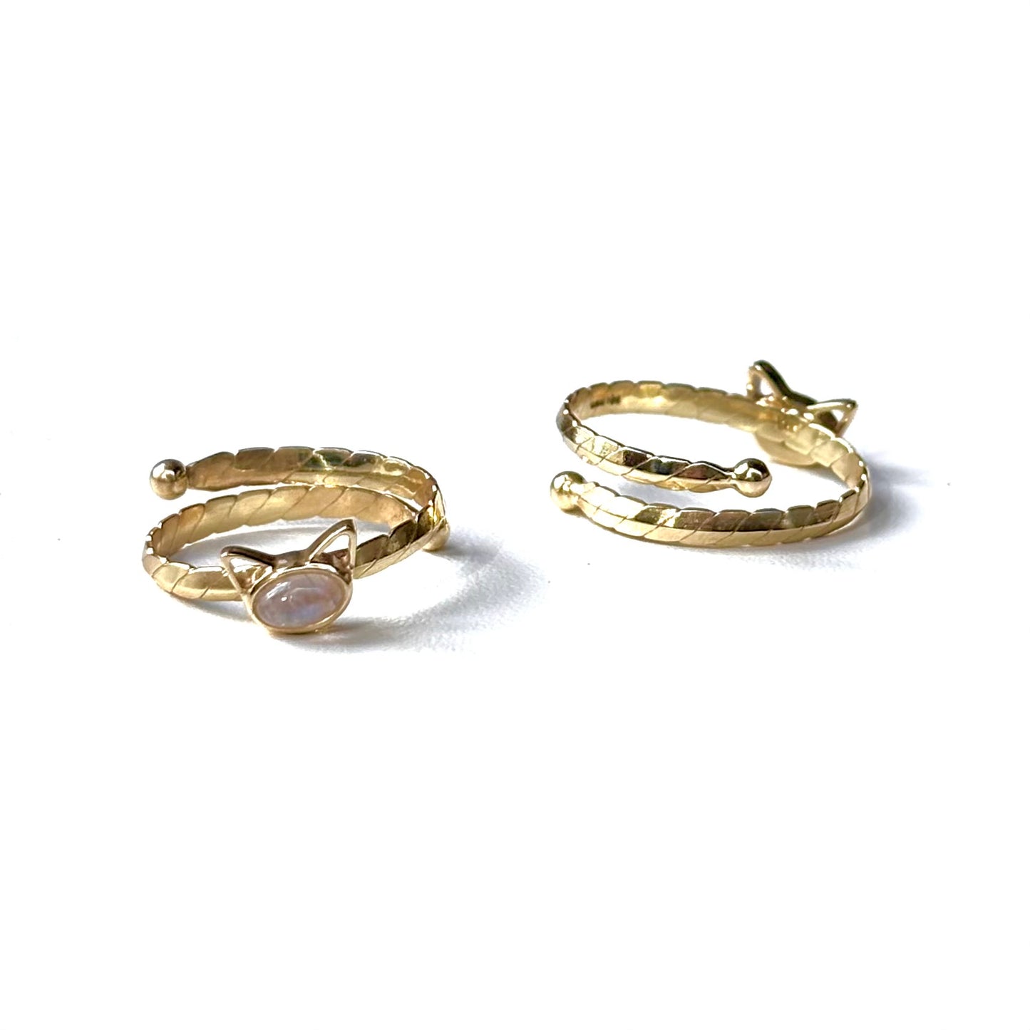 Brass Cat design ring 2