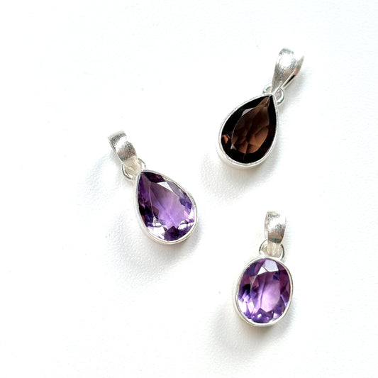 Silver925 1stone charm 1