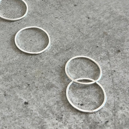 Silver925 plain ring 75