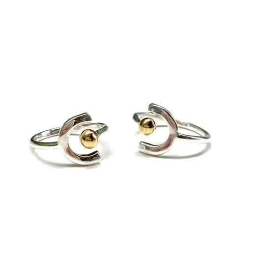 Moon plain ring 4