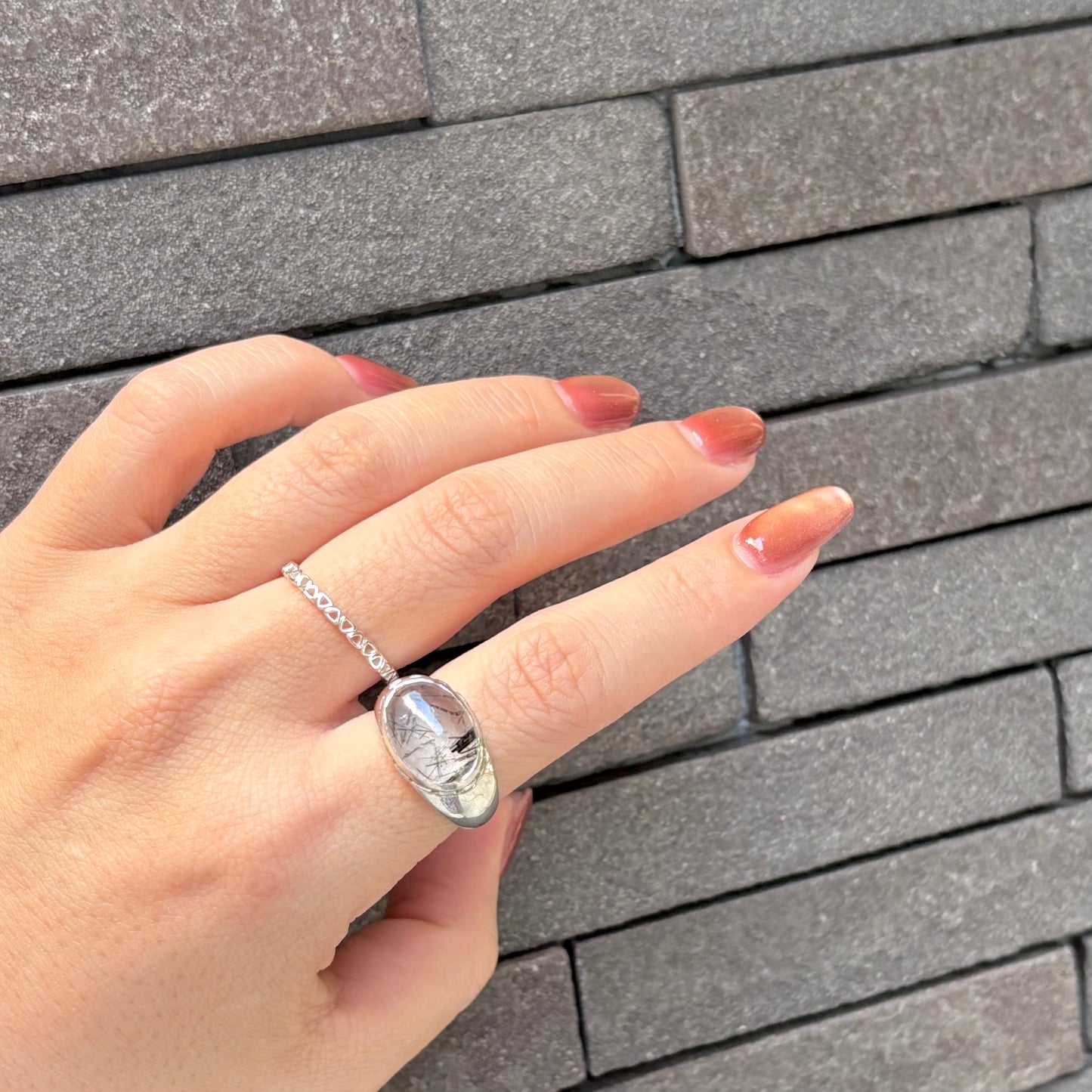 Silver925 plain ring 66