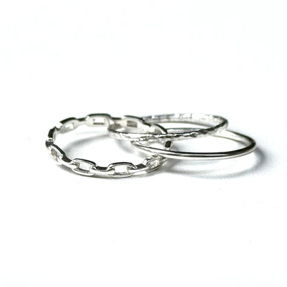 Silver925 stacking ring 2