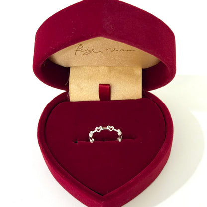 Heart plain ring 70