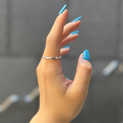 Whitetopaz ring 7
