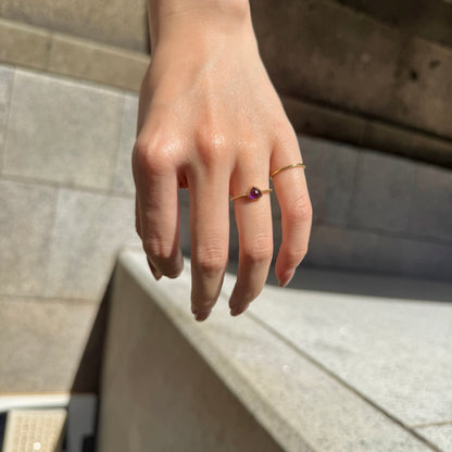 Brass Heart ring 1