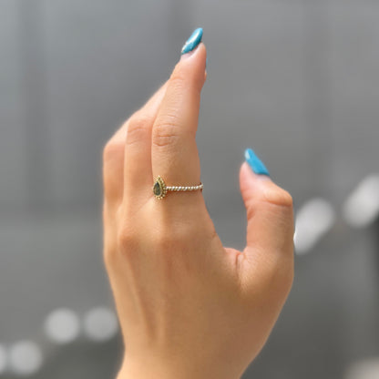 Silver925×Brass petit ring 4