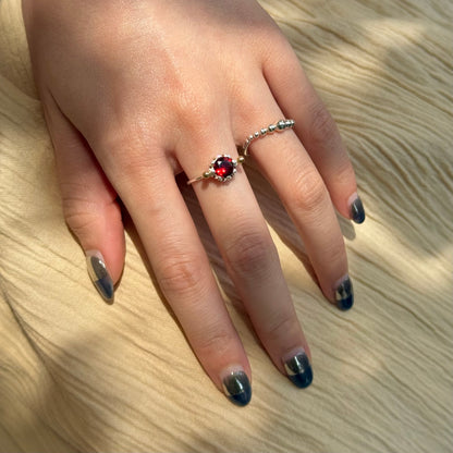 Silver925×Brass design ring 16