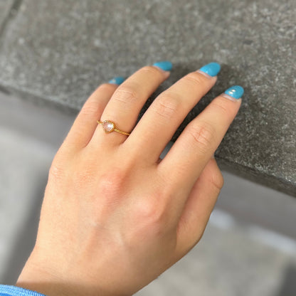 Brass Heart ring