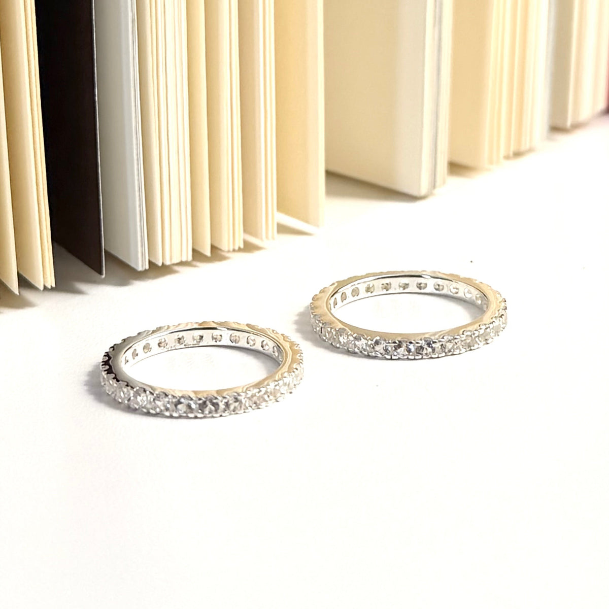 White topaz ring 13