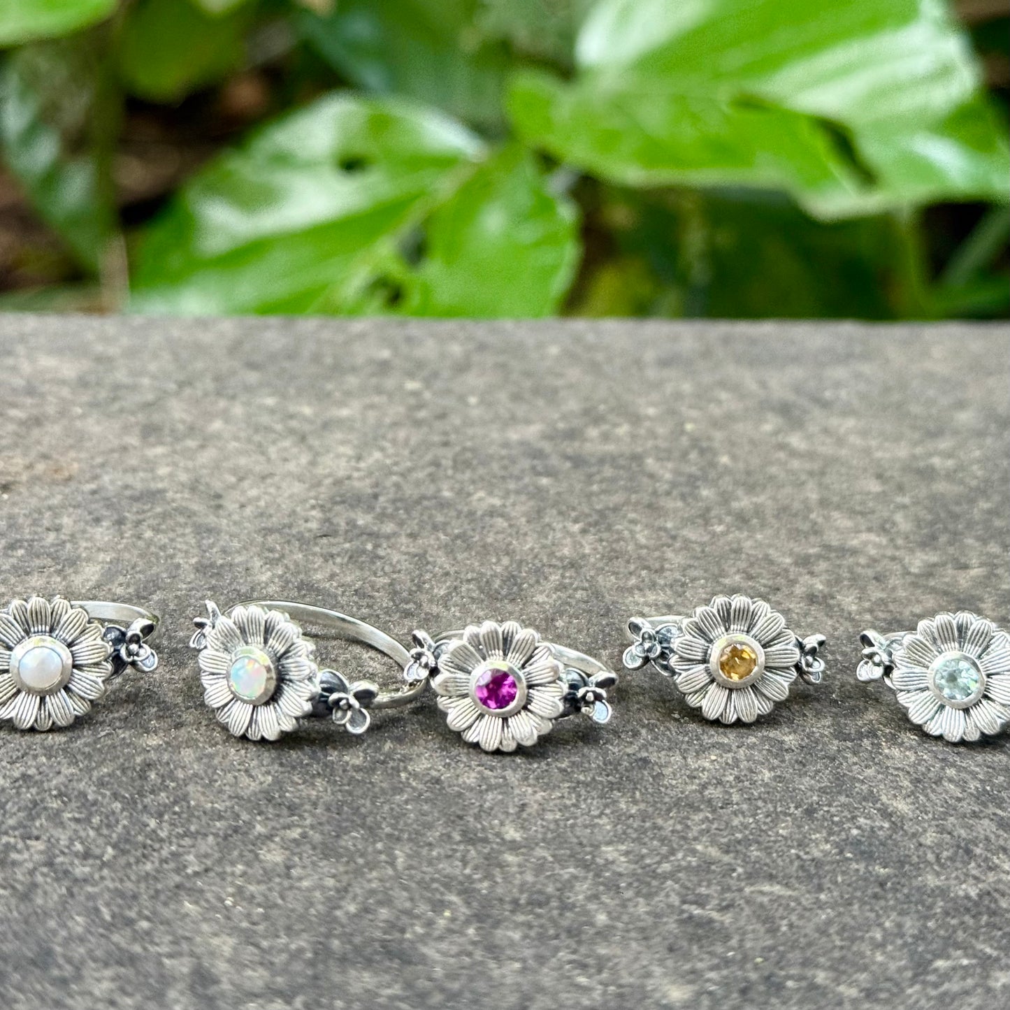 Flower design ring 11