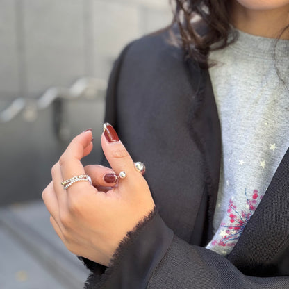 Silver925 plain ring 62