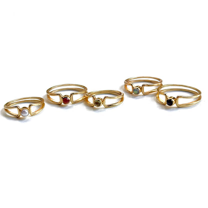 Brass design ring 6