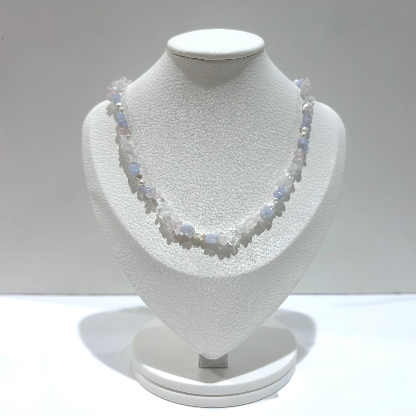 Pearl × Stone necklace 2