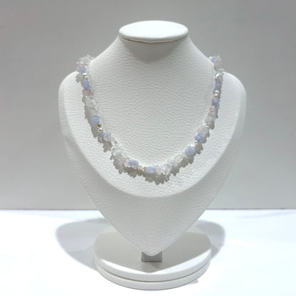 Pearl × Stone necklace 2