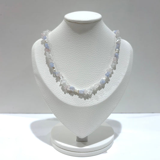 Pearl × Stone necklace 2