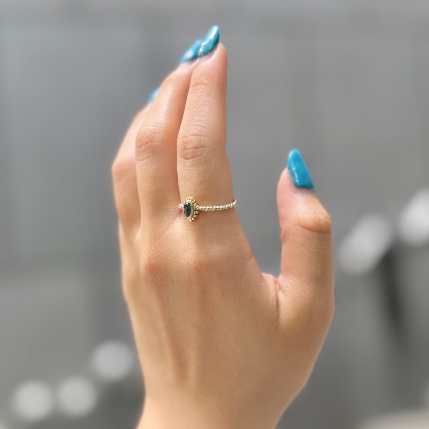 Silver925×Brass petit ring 3
