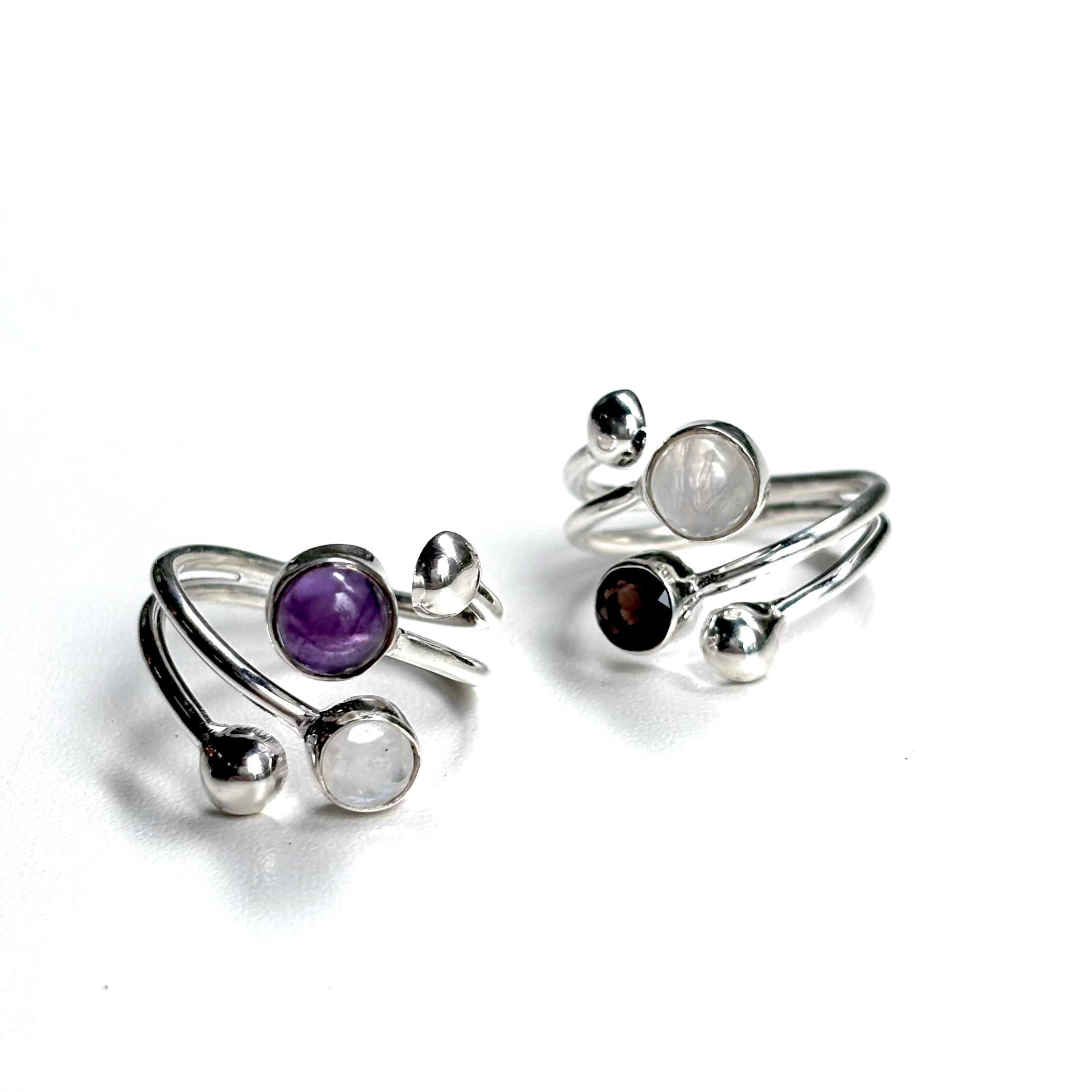 Silver925 2stone ring 20 – Biju mam