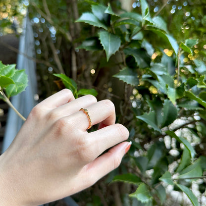 Brass Heart plain ring 7