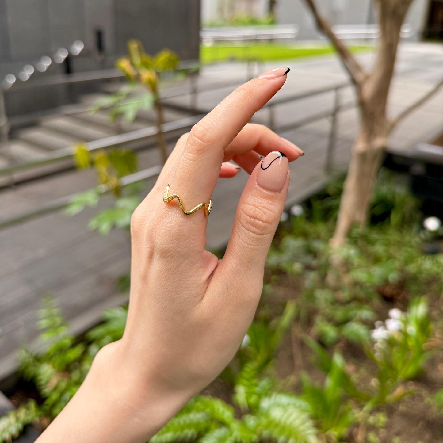 Brass plain ring 61