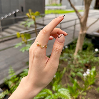 Brass plain ring 61