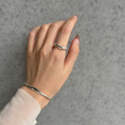 Silver925 plain ring 56