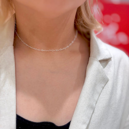 Silver925 chain  necklace〈Heart〉1