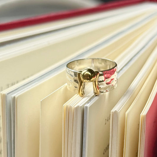 Silver925×brass plain ring 12
