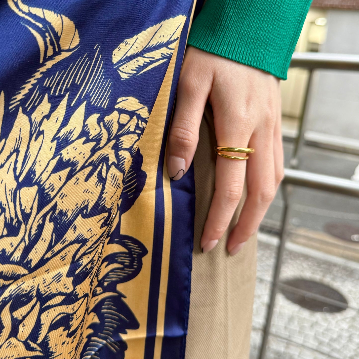 Brass plain ring 64