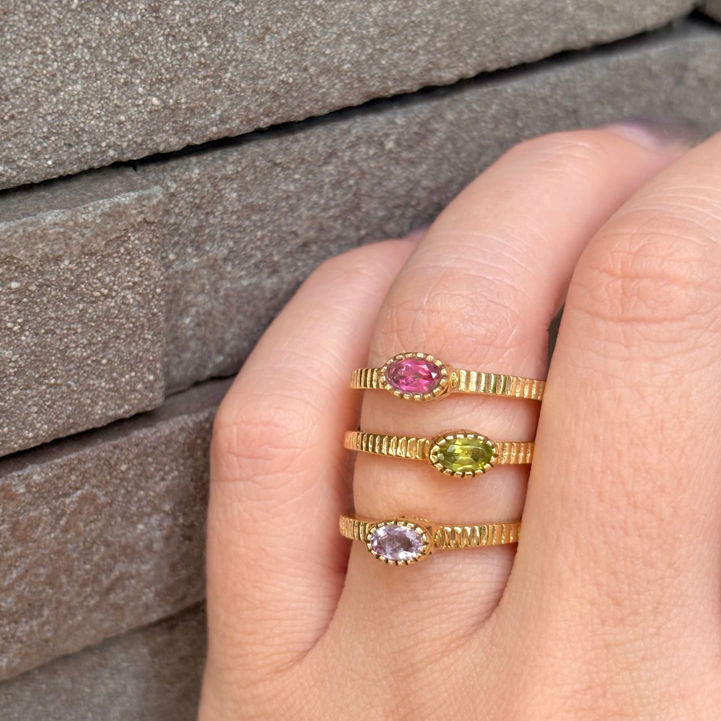 Brass petit ring 10