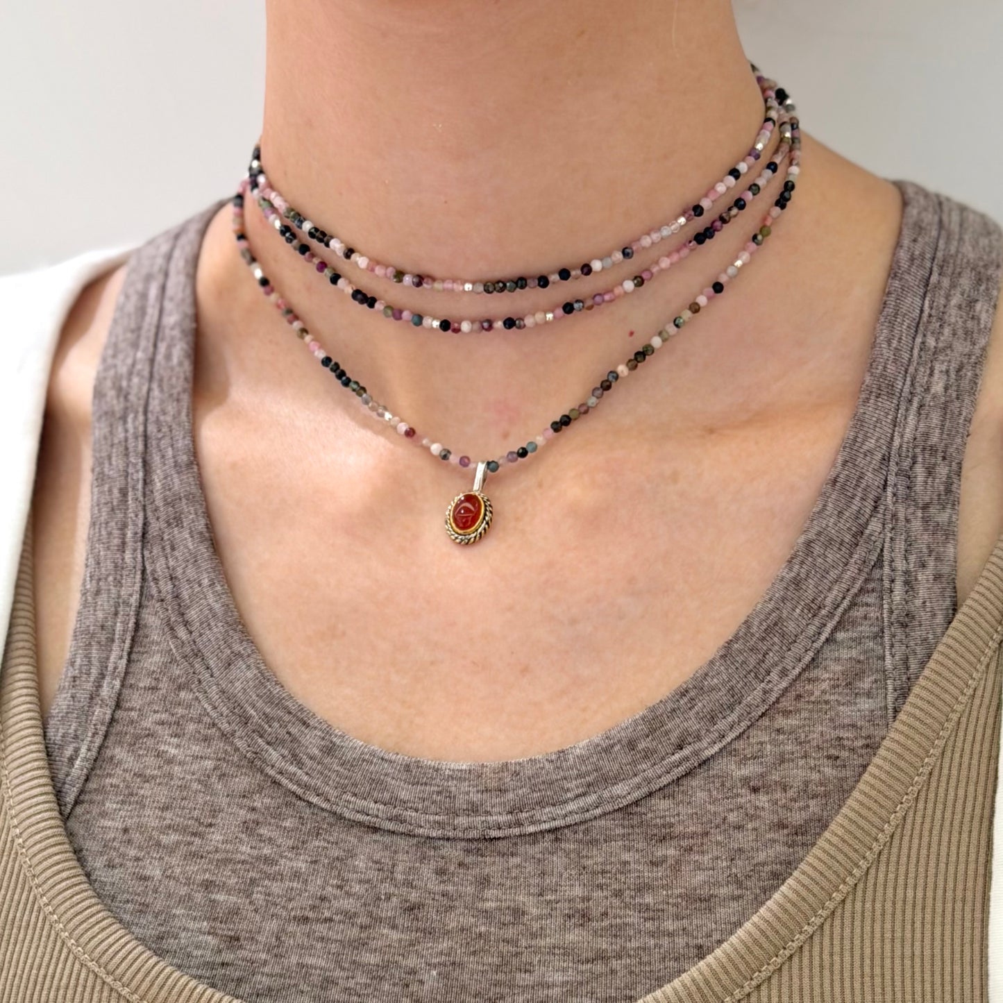Silver925 Stone necklace 1