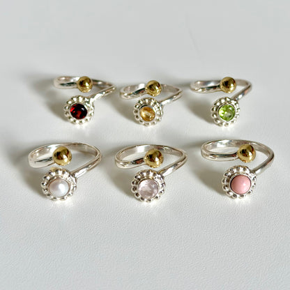 Flower design ring 7