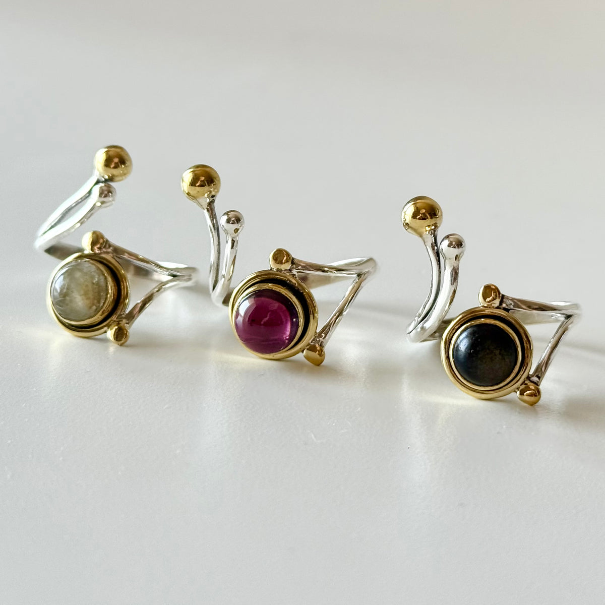Silver925×brass design ring 23