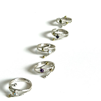 Silver925×Brass design ring 13