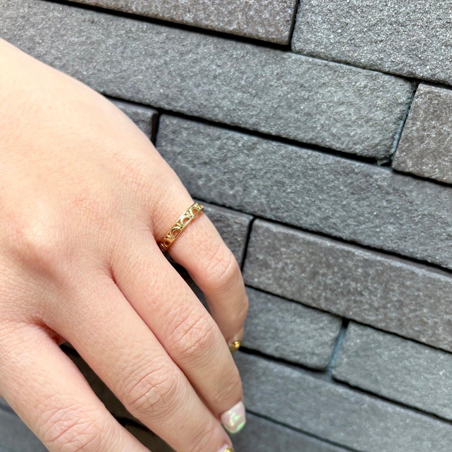 Brass plain ring 38