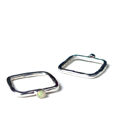 Silver925 square petit ring