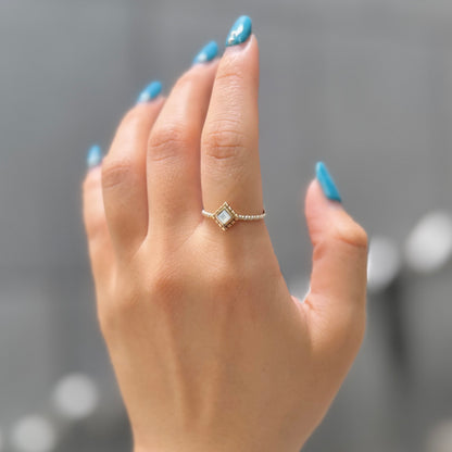 Silver925×Brass petit ring 5