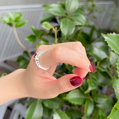 Heart design ring 〈Rohdolite  Garnet〉