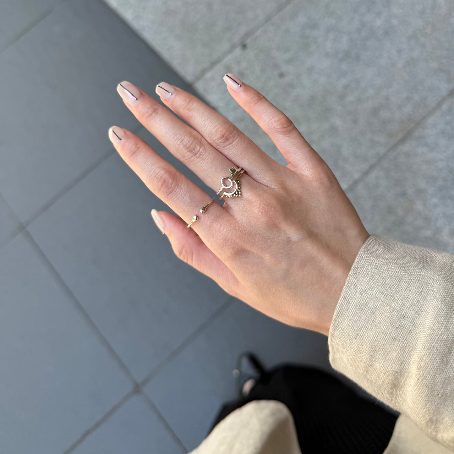 Silver925 plain ring 13