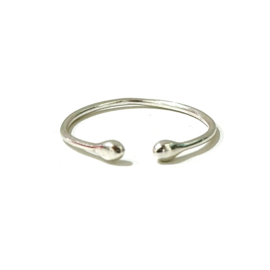 Silver925 plain ring & ear cuff