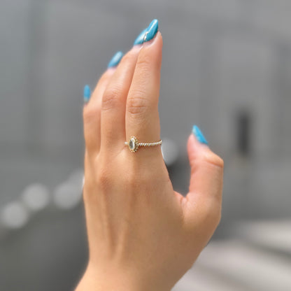 Silver925×Brass petit ring 3
