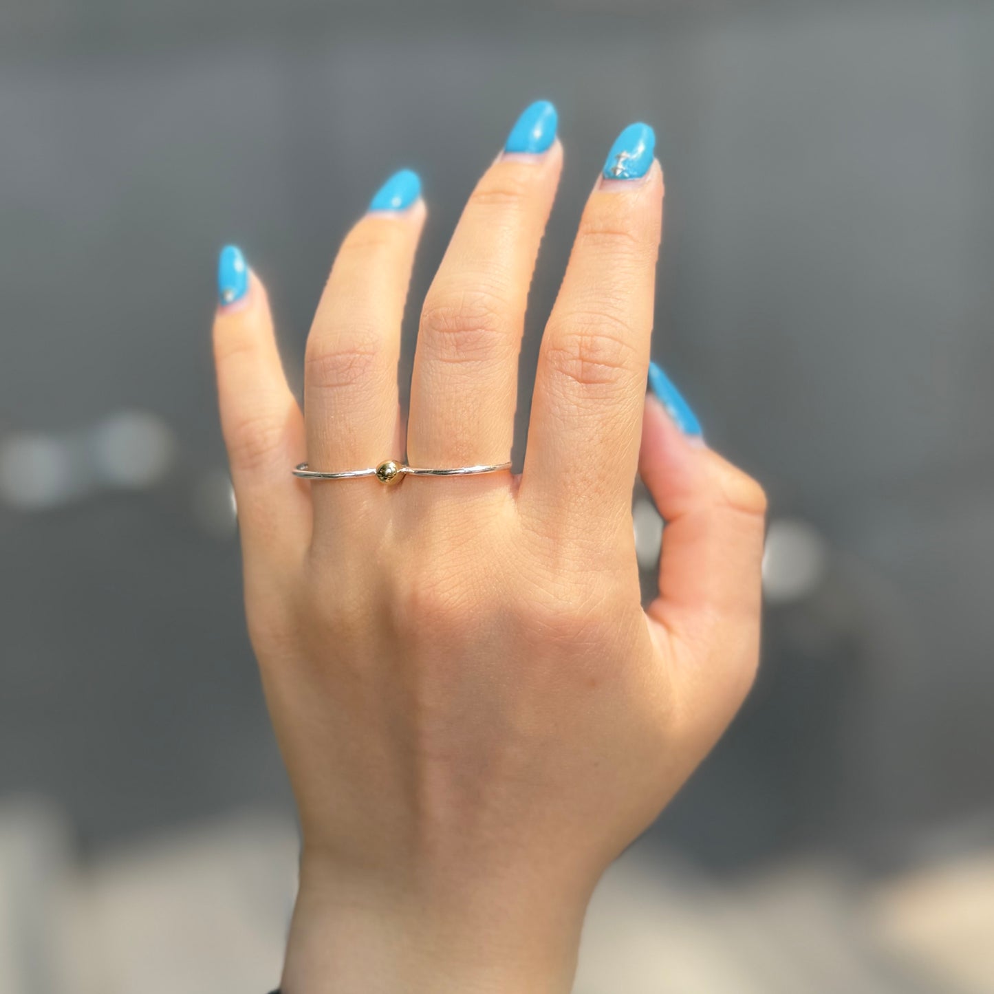 Silver925×Brass 2finger ring