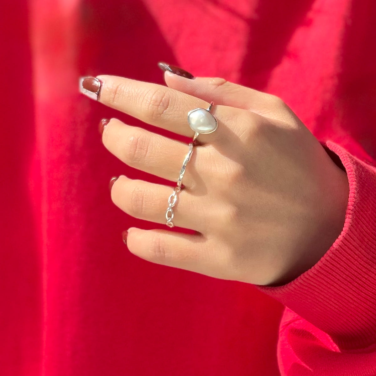 Pearl design ring 11