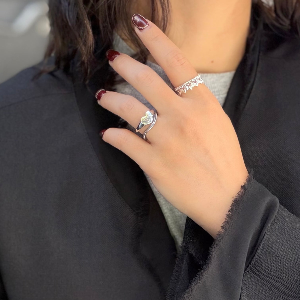Heart plain ring 85