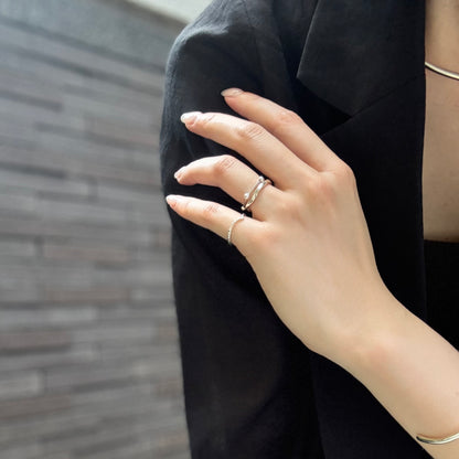 Silver925 plain ring 48