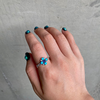 【poco】Turquoise  design  ring 2