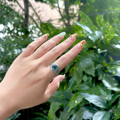 《 FUKUOKA limited 》【Biju mam poco】Blue Fluorite ring
