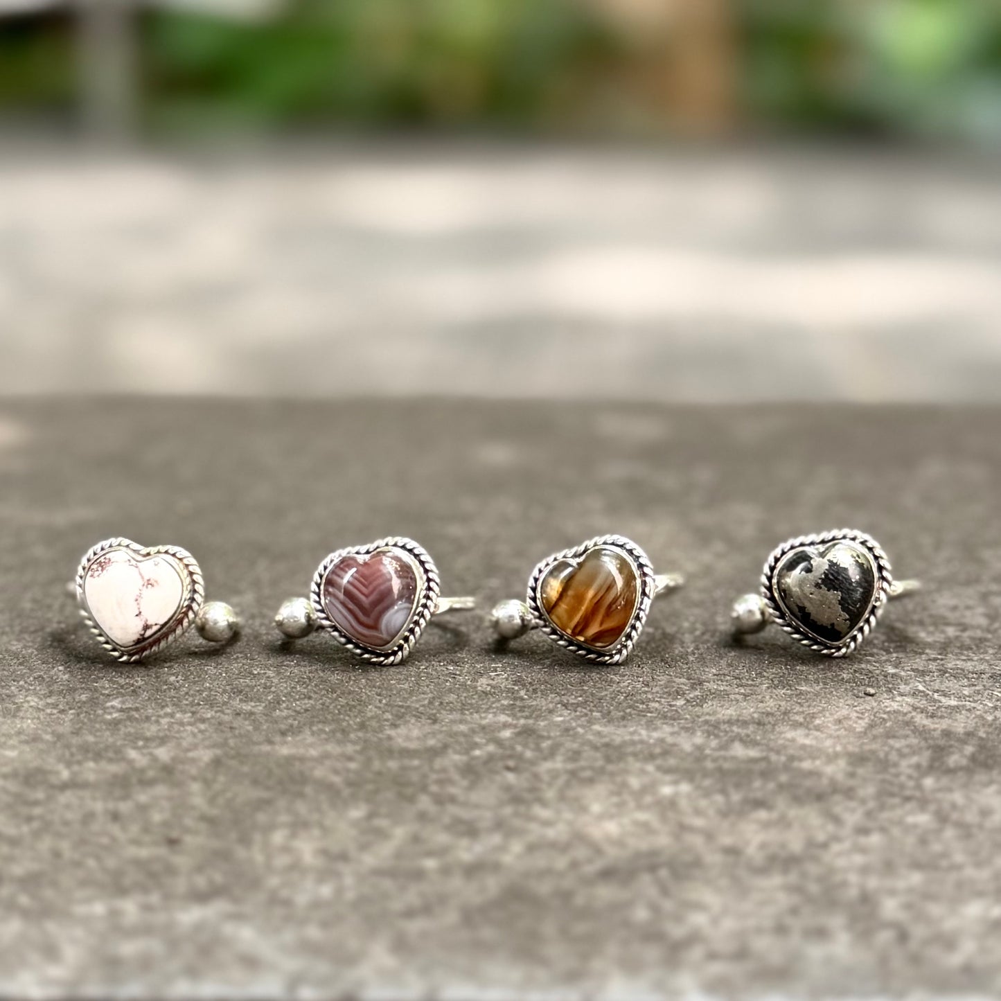 Heart design ring 7