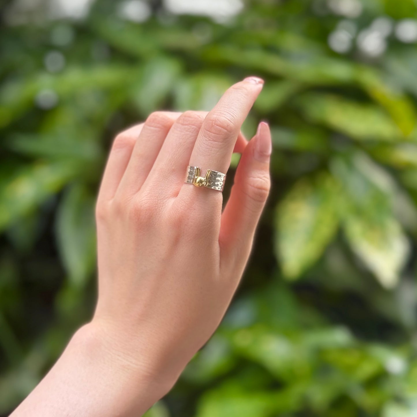 Silver925×brass plain ring 12